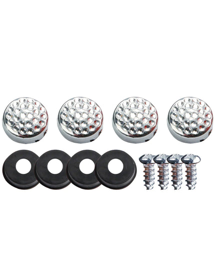 2PCS Bling License Plate Frame Glitter Crystal Sparkling Rhinestone Diamond Caps