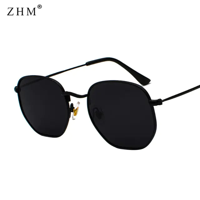 Luxury Sunglasses Classic Square Metal Frame