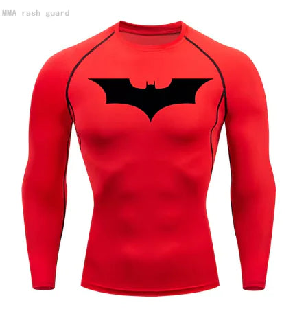 Long Sleeve Compression Batman T-Shirt