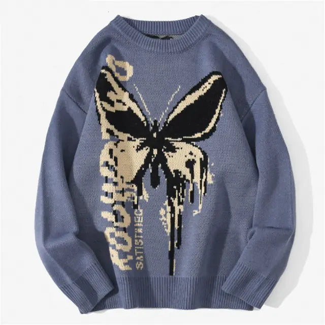 Butterfly Pattern Sweater