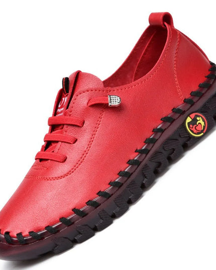 Handmade PU Leather Flat Shoes