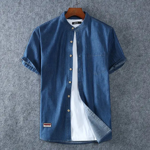 Plus Size Denim Shirt