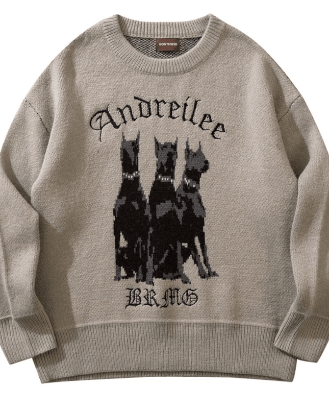 Vintage Doberman Dog Sweater