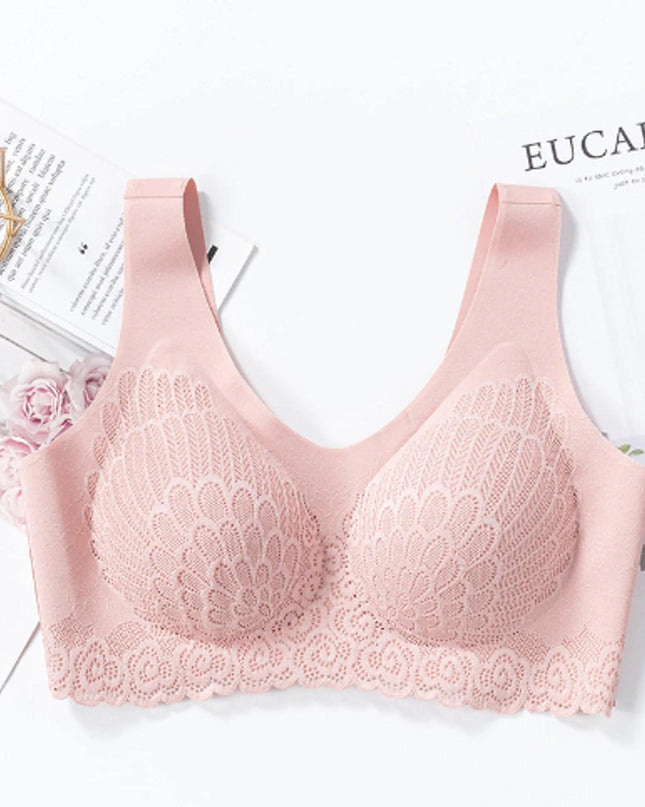 Shock-Proof Latex Pad Lace Bra