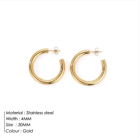 C-shaped Earrings