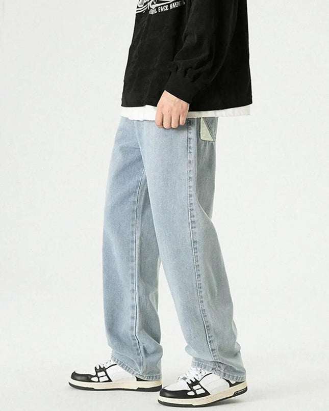 Retro Loose Straight Wide Leg Pants