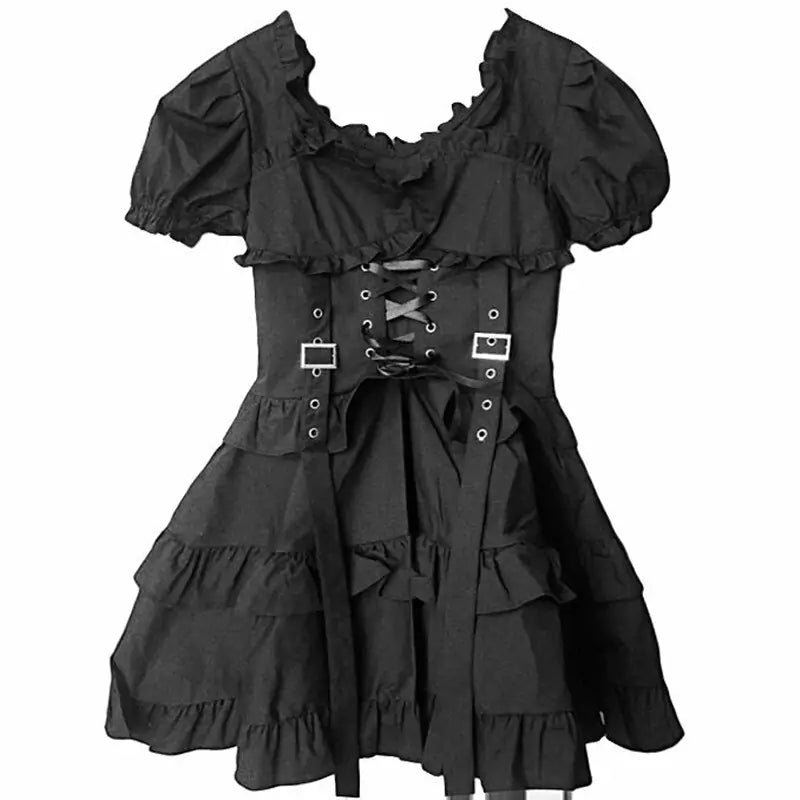 Gothic Women's Black Dress