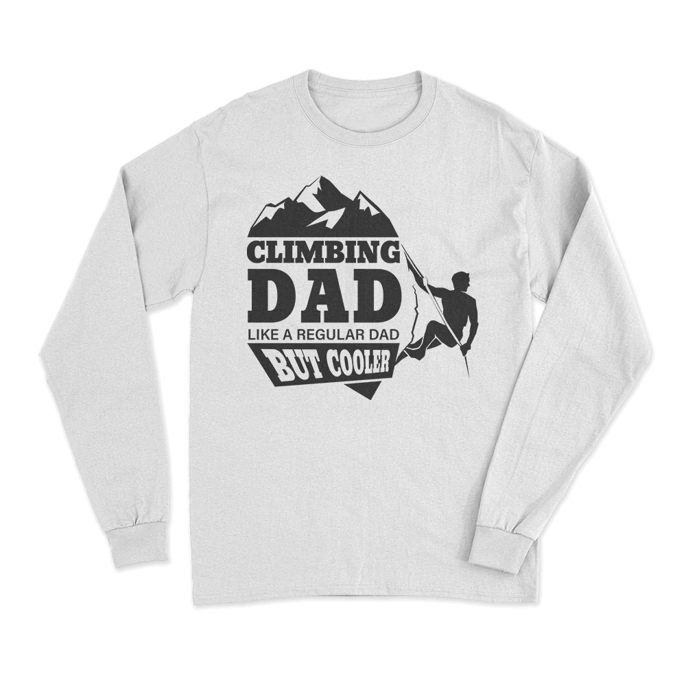 Climbing Dad Long Sleeve Shirt