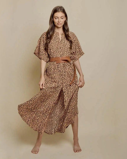 Wide Dress -Cheetah