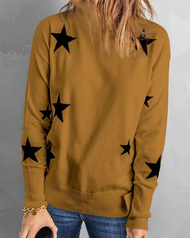 Star Print Sweater