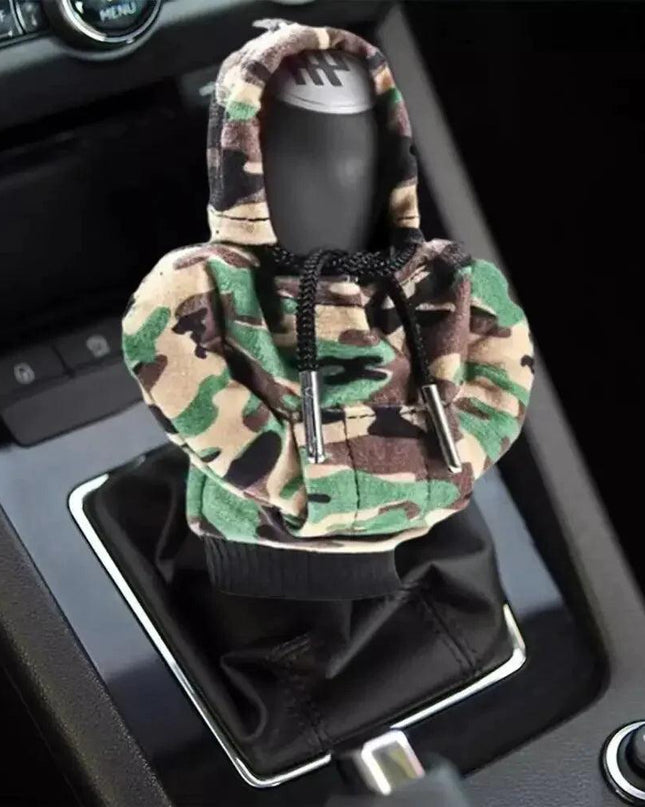 Car Gear Shift Cover Mini Hoodie Gear Shift Cover for Car Shifter Interior Trim