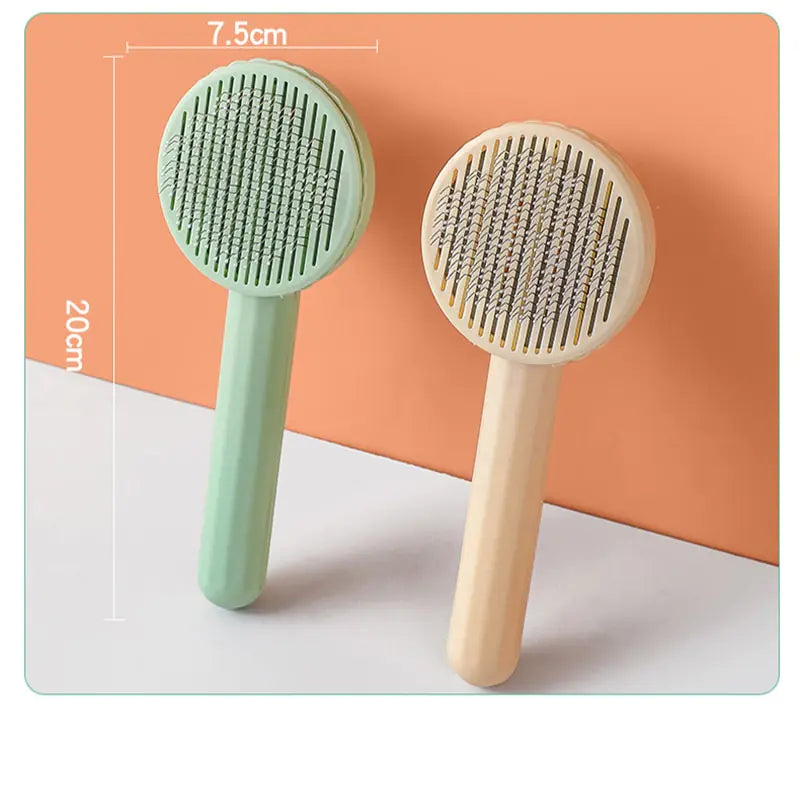 Hair Removal Comb Cat Brush Self Cleaning