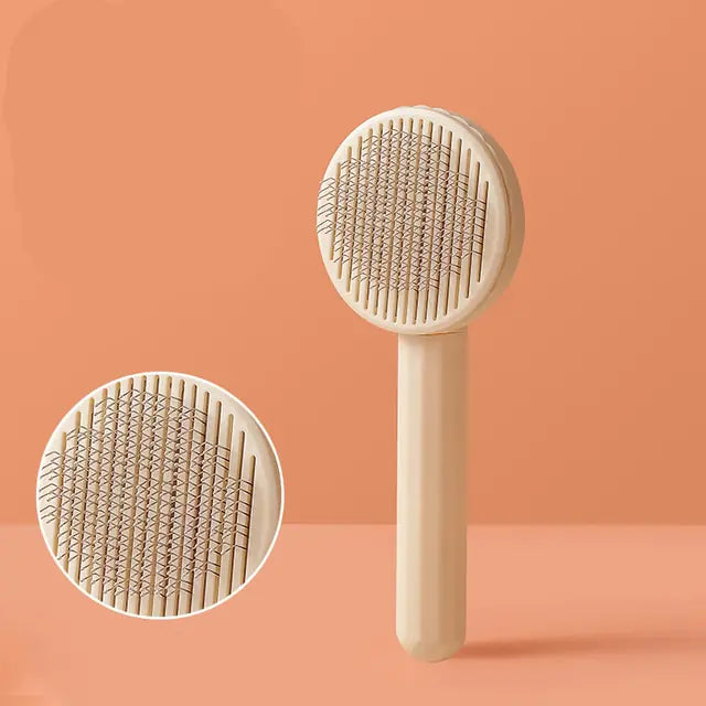 Hair Removal Comb Cat Brush Self Cleaning