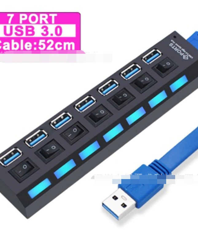 USB Hub 2.0 Hub Multi USB Splitter With Switch