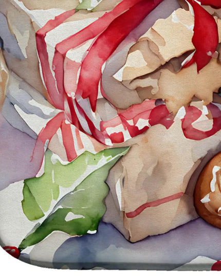 Christmas Gingerbread Dish Drying Mat