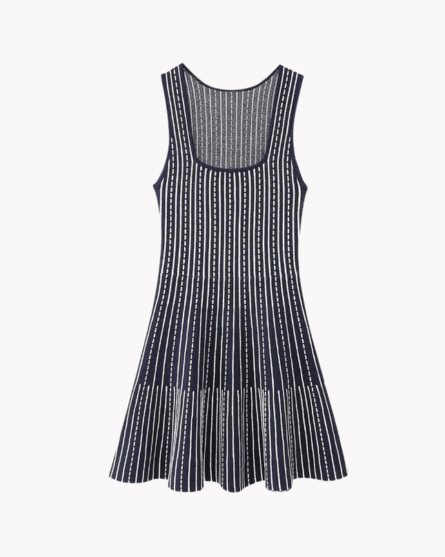 Striped Knit Mini Dress