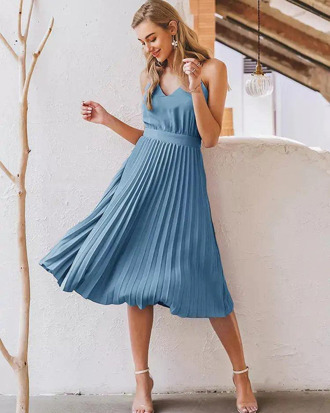 Wonder Pleated Midi Dress
