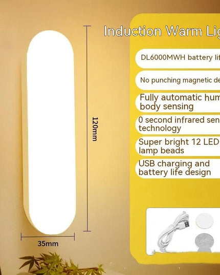 Smart Human Induction Rechargeable Small Night Lamp