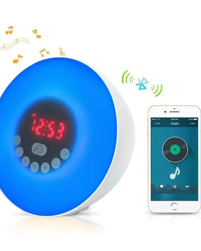 Sunrise Alarm Clock Bluetooth Speaker Lamp