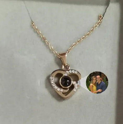 EternalHeart S925 Silver Photo Projection Necklace