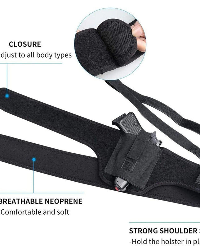 Tactical Concealed Carry Shoulder Waist Pistol Hand Gun Holder Holster Pouch US