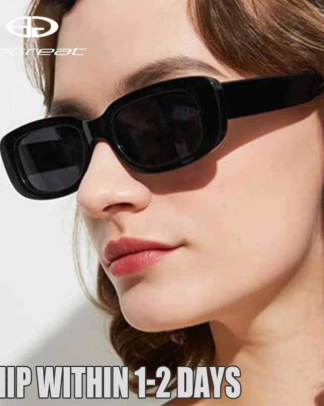 Vintage Travel Small Rectangle Sun Glasses