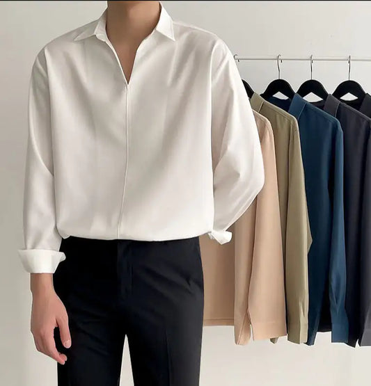 V-Neck Collar Shirt