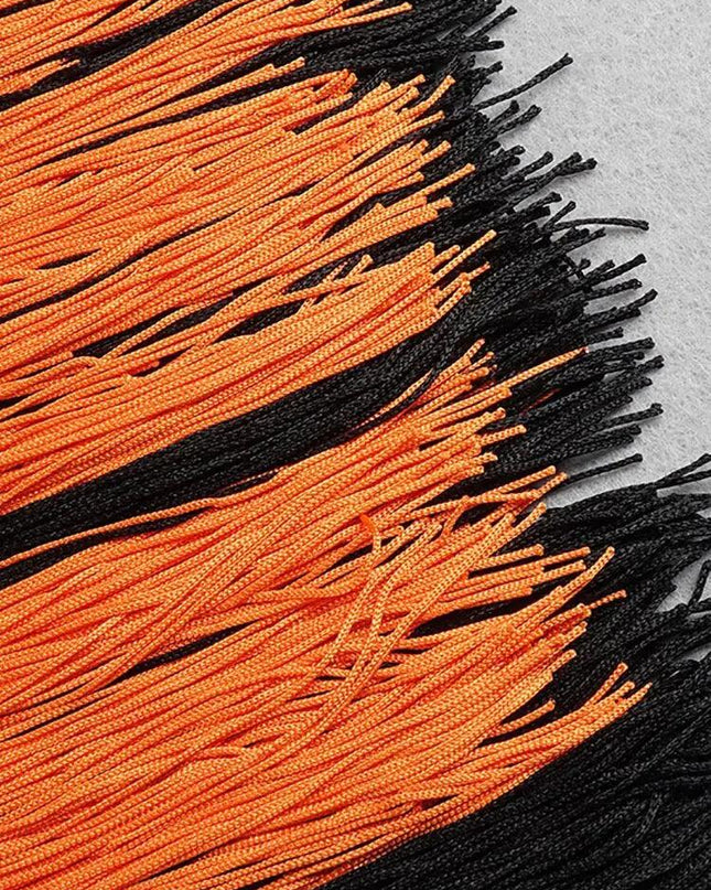 Fringe  Halterneck Backless Dress