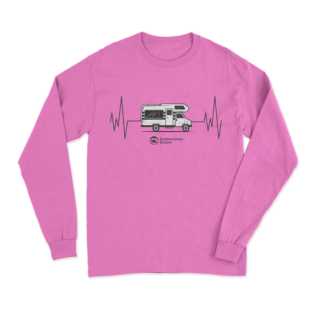 Camping Cardiogram Long Sleeve Shirt