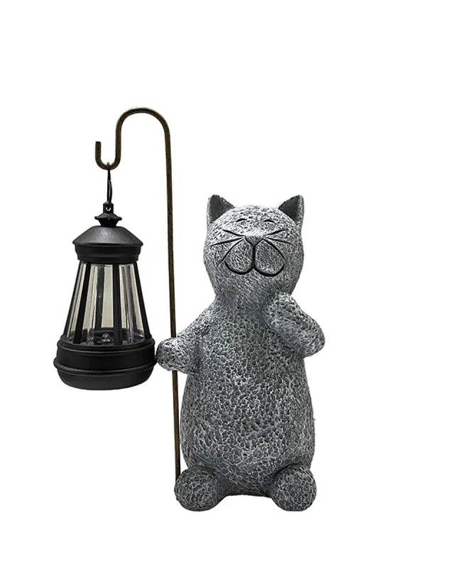 Solar Garden Lamp Kitten Crafts Ornaments