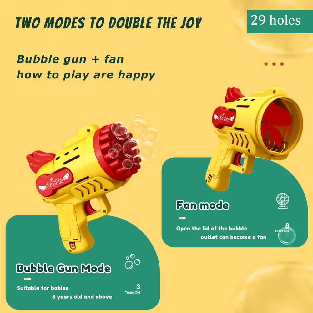 Automatic Soap Rocket Bubbles