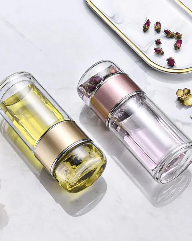 Double-layer Borosilicate Glass Tea Infuser