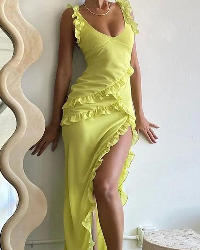 Refined Ruffle Dress