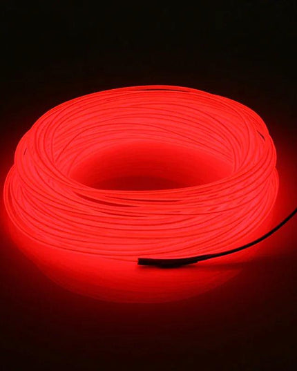 Neon LED Light Glow EL Wire String Strip Rope Tube Decor Car Party + Controller