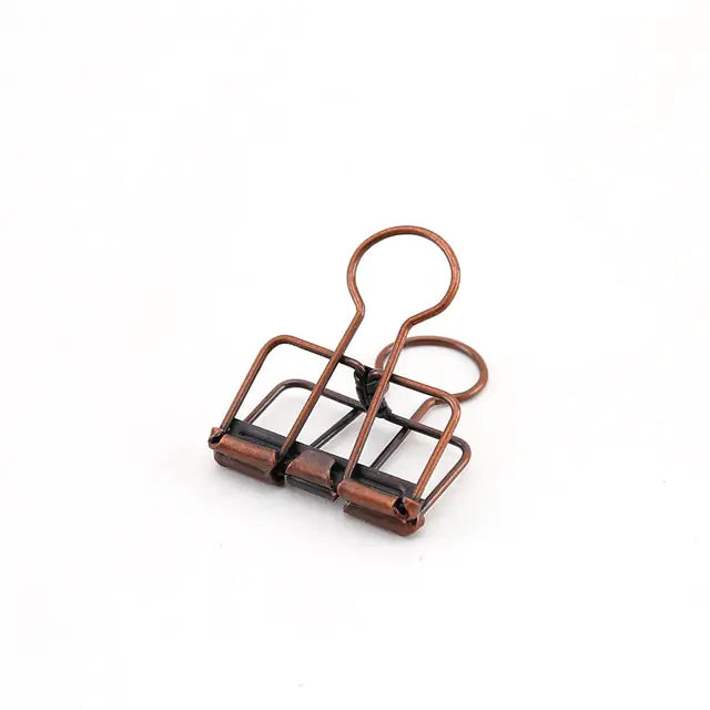 8 Colors Binder Clips Medium Metal Binder Clips