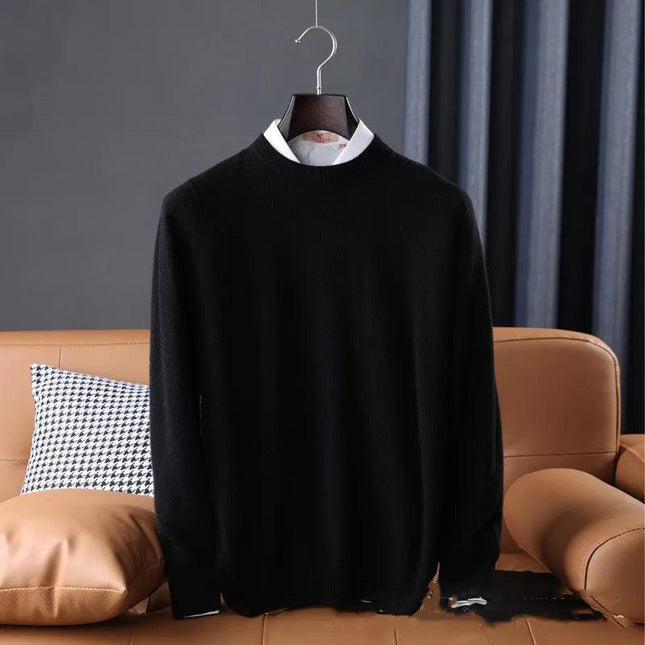 Men's Slim Fit Knit Sweater Pullover w/ Round Neck