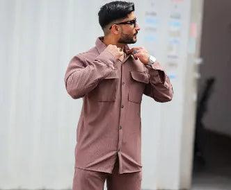 New Men's Long Sleeve Lapel