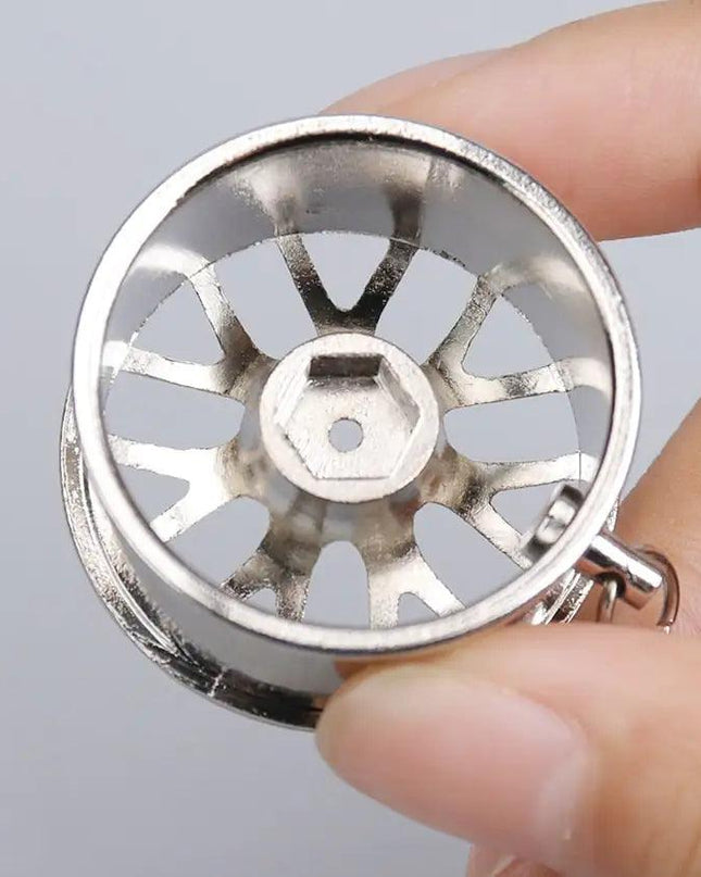 Wheel Rim Hub Tuning Keychain