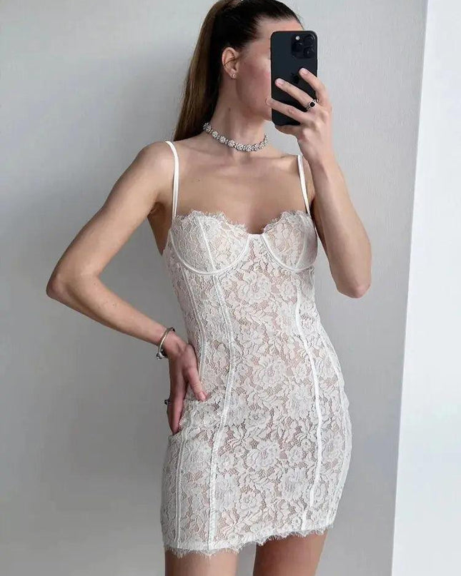 Purple Bodycon Party Lace Vintage Dress