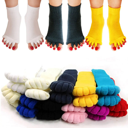 1Pair Massage Five Toe Socks