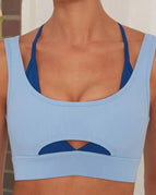 Blue Sports Bra / Small
