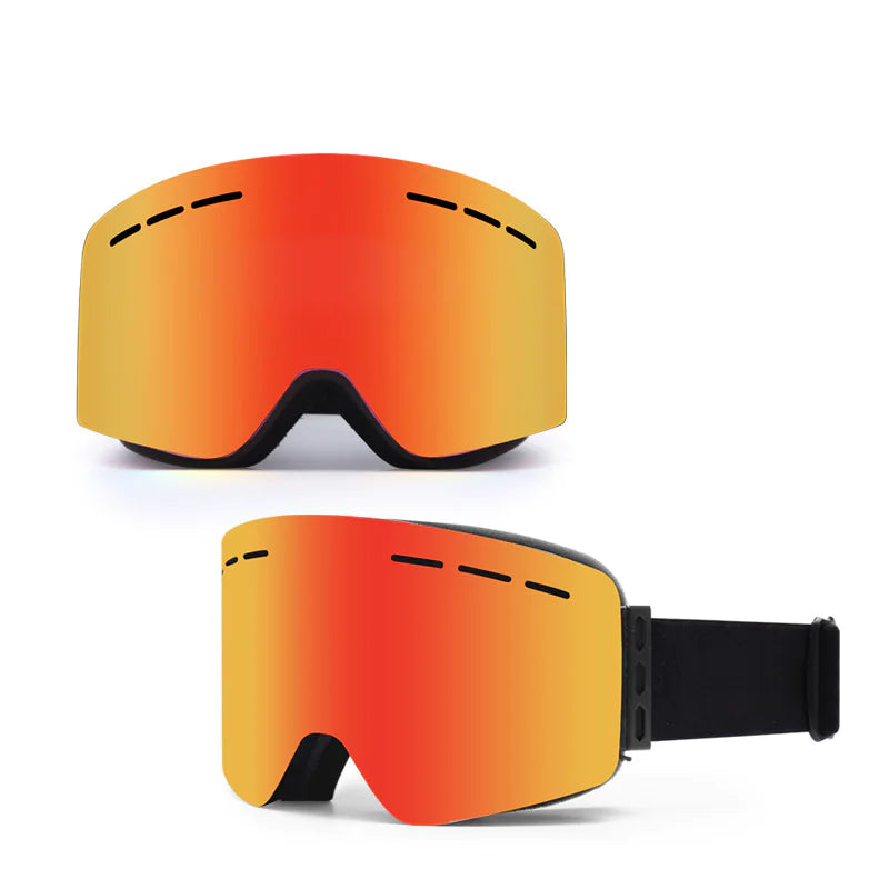 Anti-Fog Ski Goggles with Magnetic Lens