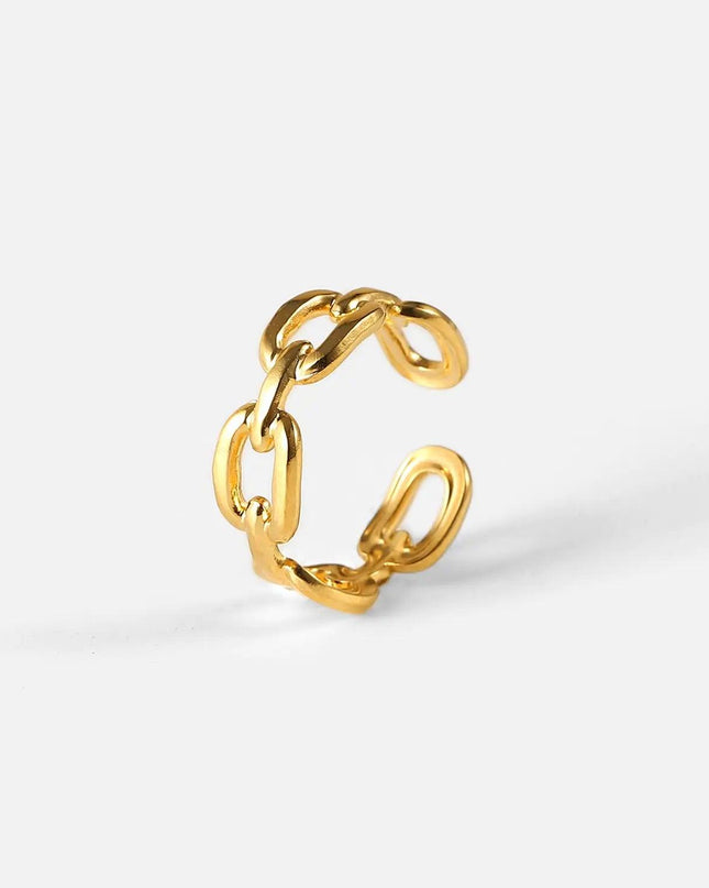 Twisted Link Chain Open Rings