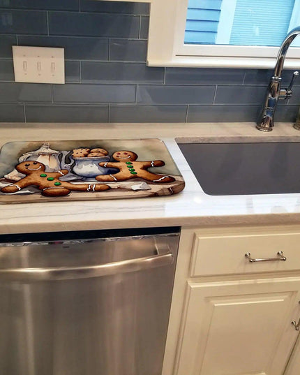 Christmas Gingerbread Dish Drying Mat