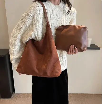 Suede Shoulder Bag