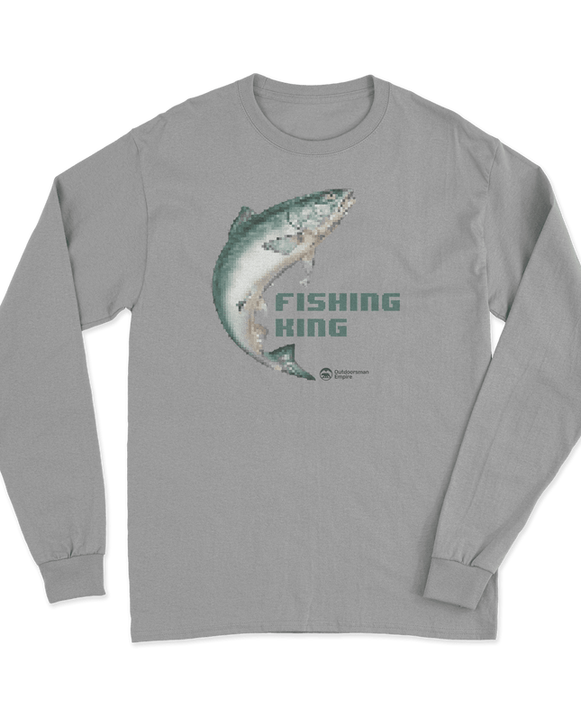 Fishing Pixelated Long Sleeve Shirt