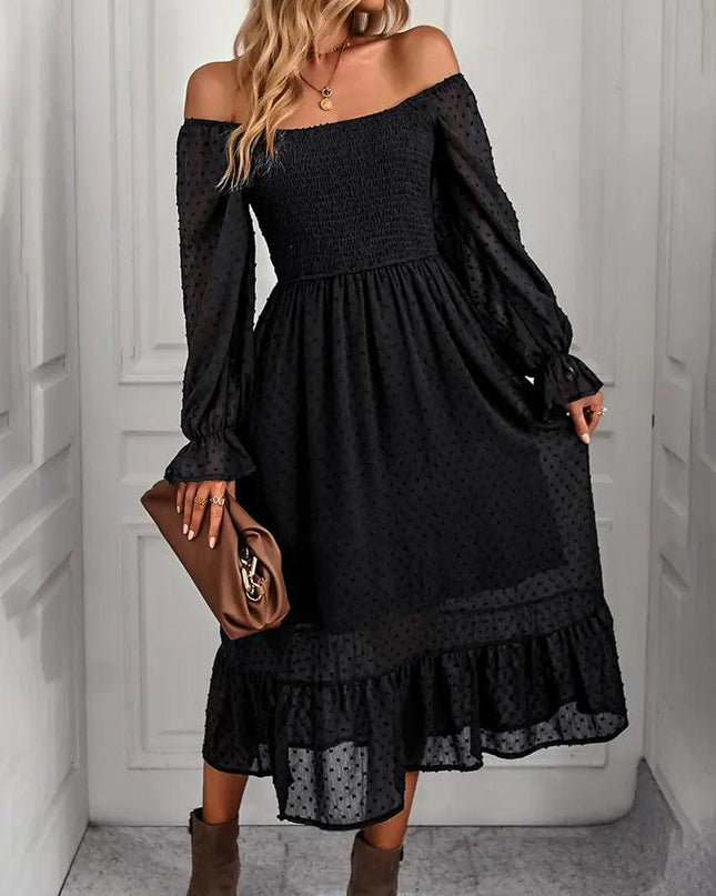 GAOVOT Ruffle Dress