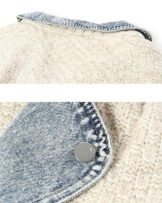 Denim Knit Sweater
