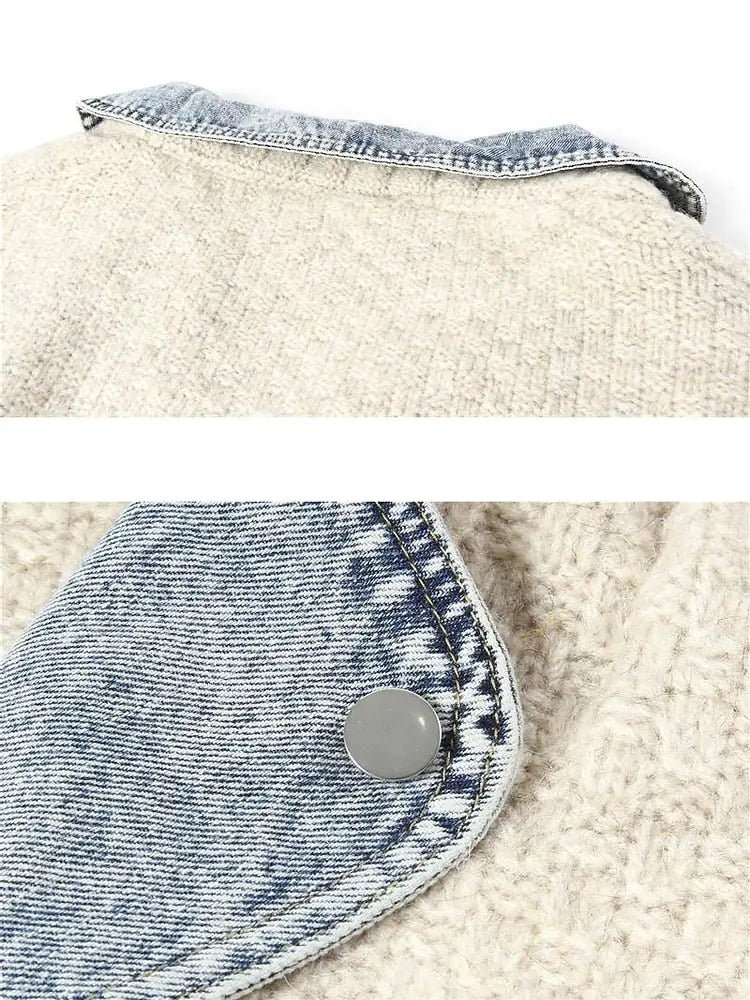 Denim Knit Sweater