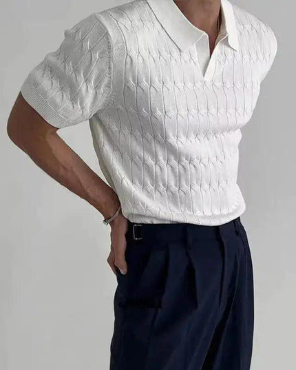 Textured Polo Shirt